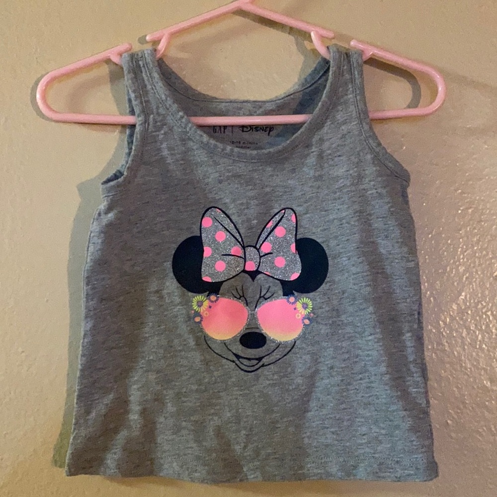 Toddler girls Disney X Gap tank in grey